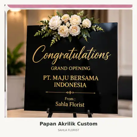Papan Bunga Akrilik Kendal Industrial Park